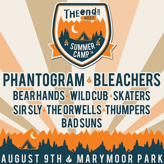 Rain City Ambience107.7 The End's 2014 Summer Camp Lineup Announced